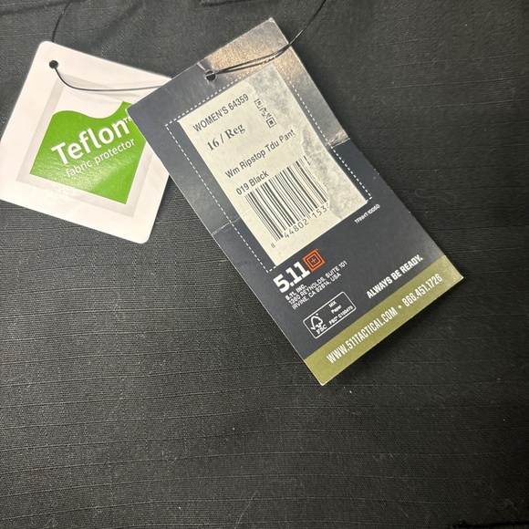 5.11‎ Tactical Women's Black Ripstop TDU Pants 64359 Size 16 Hiking Outdoor - Picture 12 of 16